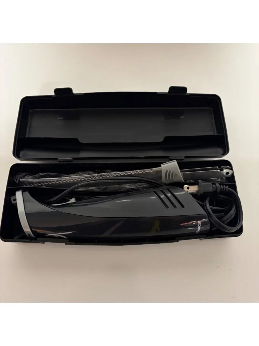 Hamilton Beach Electric Knife Fork Serrated Blade Set with Case Model 74378R